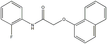 N-(2-fluorophenyl)-2-(1-naphthyloxy)acetamide Structure