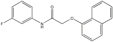 N-(3-fluorophenyl)-2-(1-naphthyloxy)acetamide Structure