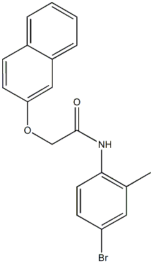 N-(4-bromo-2-methylphenyl)-2-(2-naphthyloxy)acetamide Structure