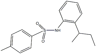 N-(2-sec-butylphenyl)-4-methylbenzenesulfonamide Structure