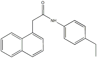N-(4-ethylphenyl)-2-(1-naphthyl)acetamide Struktur