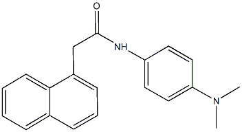 N-[4-(dimethylamino)phenyl]-2-(1-naphthyl)acetamide 化学構造式