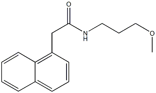 N-(3-methoxypropyl)-2-(1-naphthyl)acetamide Structure