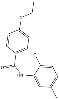 4-ethoxy-N-(2-hydroxy-5-methylphenyl)benzamide Struktur