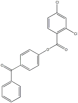 4-benzoylphenyl 2,4-dichlorobenzoate Structure