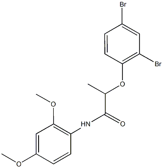 2-(2,4-dibromophenoxy)-N-(2,4-dimethoxyphenyl)propanamide,791831-97-5,结构式