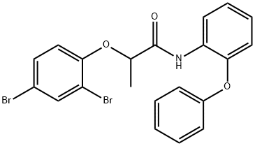 2-(2,4-dibromophenoxy)-N-(2-phenoxyphenyl)propanamide,791832-07-0,结构式
