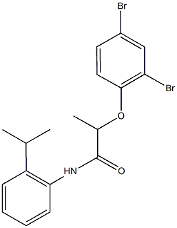 2-(2,4-dibromophenoxy)-N-(2-isopropylphenyl)propanamide|