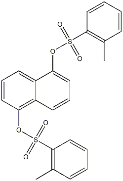 5-{[(2-methylphenyl)sulfonyl]oxy}-1-naphthyl 2-methylbenzenesulfonate Structure