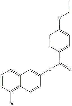 5-bromo-2-naphthyl 4-ethoxybenzoate 化学構造式