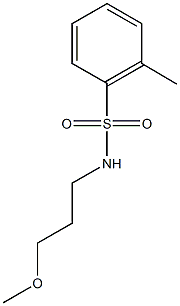 N-(3-methoxypropyl)-2-methylbenzenesulfonamide Structure