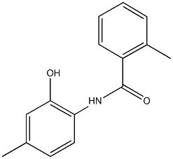 N-(2-hydroxy-4-methylphenyl)-2-methylbenzamide 结构式
