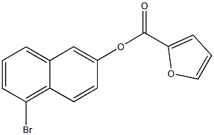 5-bromo-2-naphthyl 2-furoate Structure