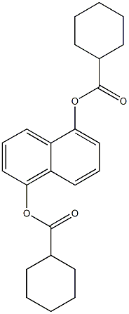 5-[(cyclohexylcarbonyl)oxy]-1-naphthyl cyclohexanecarboxylate Struktur