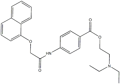 2-(diethylamino)ethyl 4-{[(1-naphthyloxy)acetyl]amino}benzoate,791840-61-4,结构式