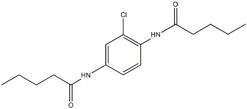 N-[2-chloro-4-(pentanoylamino)phenyl]pentanamide 化学構造式