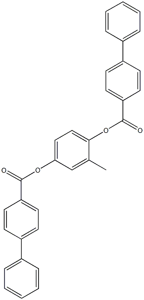 4-[([1,1'-biphenyl]-4-ylcarbonyl)oxy]-2-methylphenyl [1,1'-biphenyl]-4-carboxylate Structure