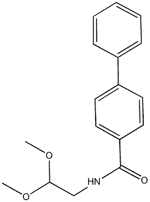 N-(2,2-dimethoxyethyl)[1,1'-biphenyl]-4-carboxamide Struktur