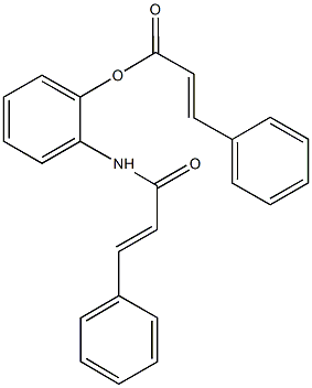 2-(cinnamoylamino)phenyl 3-phenylacrylate Structure