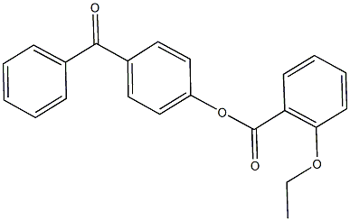 4-benzoylphenyl 2-ethoxybenzoate Structure