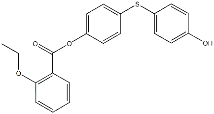 4-[(4-hydroxyphenyl)sulfanyl]phenyl 2-ethoxybenzoate Structure