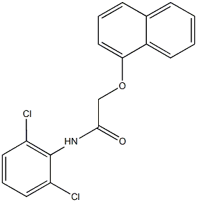 N-(2,6-dichlorophenyl)-2-(1-naphthyloxy)acetamide Structure