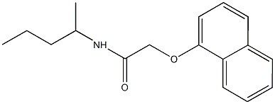 N-(1-methylbutyl)-2-(1-naphthyloxy)acetamide Structure