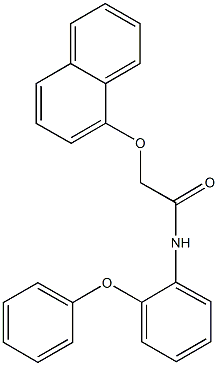 2-(1-naphthyloxy)-N-(2-phenoxyphenyl)acetamide Structure