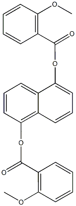 5-[(2-methoxybenzoyl)oxy]-1-naphthyl 2-methoxybenzoate Structure