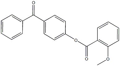 4-benzoylphenyl 2-methoxybenzoate 化学構造式