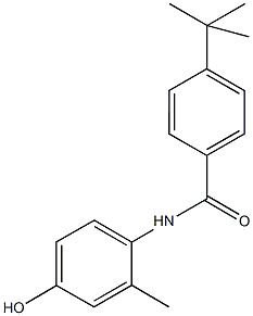 4-tert-butyl-N-(4-hydroxy-2-methylphenyl)benzamide Struktur