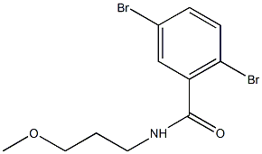 2,5-dibromo-N-(3-methoxypropyl)benzamide Structure