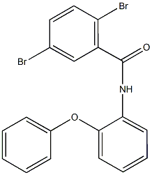 2,5-dibromo-N-(2-phenoxyphenyl)benzamide Structure