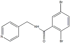 2,5-dibromo-N-(4-pyridinylmethyl)benzamide Struktur
