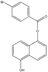 5-hydroxy-1-naphthyl 4-bromobenzoate 化学構造式