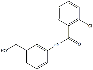 2-chloro-N-[3-(1-hydroxyethyl)phenyl]benzamide,791842-16-5,结构式