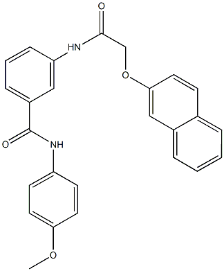 791842-40-5 N-(4-methoxyphenyl)-3-{[(2-naphthyloxy)acetyl]amino}benzamide