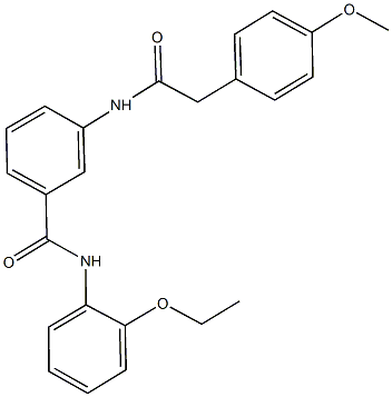 N-(2-ethoxyphenyl)-3-{[(4-methoxyphenyl)acetyl]amino}benzamide,791842-44-9,结构式