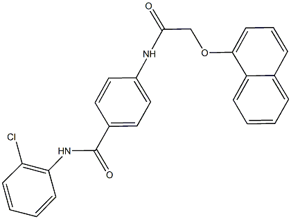 N-(2-chlorophenyl)-4-{[(1-naphthyloxy)acetyl]amino}benzamide Structure