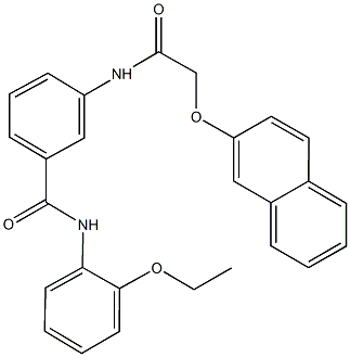 N-(2-ethoxyphenyl)-3-{[(2-naphthyloxy)acetyl]amino}benzamide 结构式