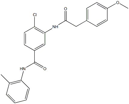 791842-68-7 4-chloro-3-{[(4-methoxyphenyl)acetyl]amino}-N-(2-methylphenyl)benzamide