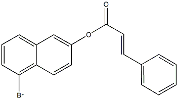 5-bromo-2-naphthyl 3-phenylacrylate Structure