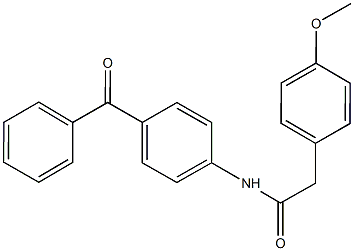 N-(4-benzoylphenyl)-2-(4-methoxyphenyl)acetamide Structure