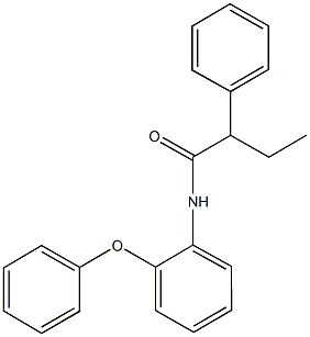 N-(2-phenoxyphenyl)-2-phenylbutanamide 化学構造式