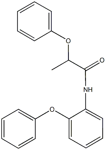 2-phenoxy-N-(2-phenoxyphenyl)propanamide 化学構造式