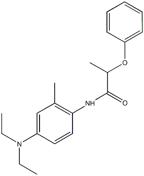 N-[4-(diethylamino)-2-methylphenyl]-2-phenoxypropanamide Structure