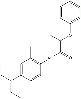 N-[4-(diethylamino)-2-methylphenyl]-2-phenoxypropanamide 结构式