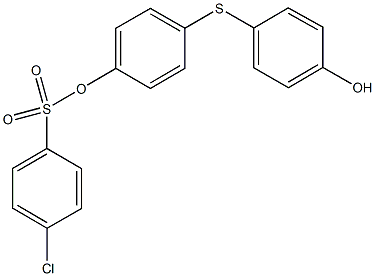 4-[(4-hydroxyphenyl)sulfanyl]phenyl 4-chlorobenzenesulfonate,791843-17-9,结构式