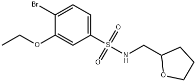 4-bromo-3-ethoxy-N-(tetrahydro-2-furanylmethyl)benzenesulfonamide,791843-57-7,结构式