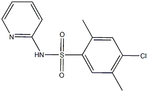 4-chloro-2,5-dimethyl-N-(2-pyridinyl)benzenesulfonamide Structure